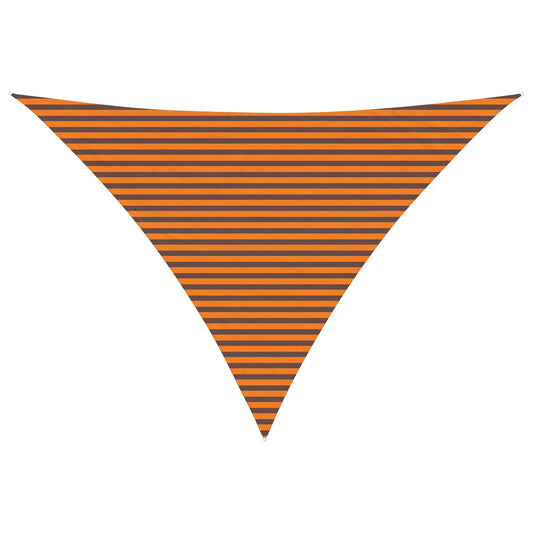 vidaXL Sun Shade Sail Orange and Brown 5 x 5 x 6 m