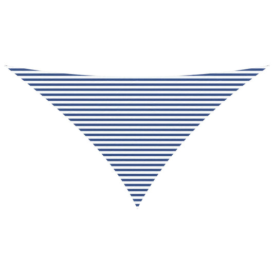 vidaXL Sun Shade Sail Blue and White 7 x 5 x 5 m 100% Polyester Oxford