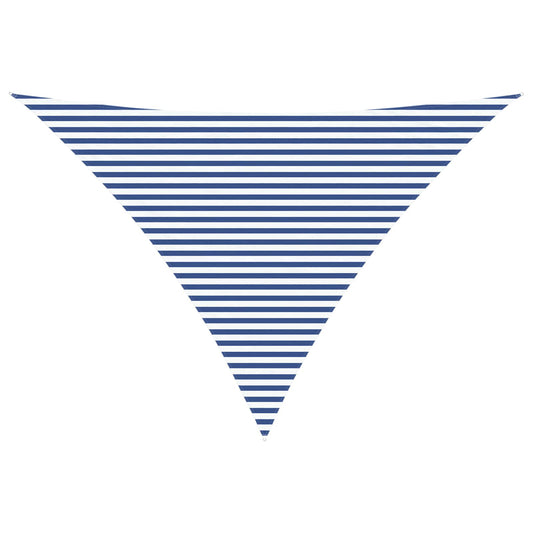 vidaXL Sun Shade Sail Blue and White 5 x 5 x 6 m 100% Polyester Oxford