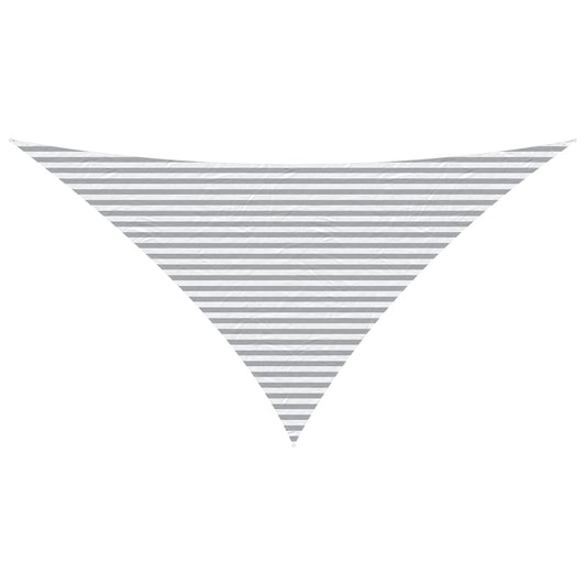 vidaXL Sun Shade Sail Light Grey and White 7 x 5 x 5 m