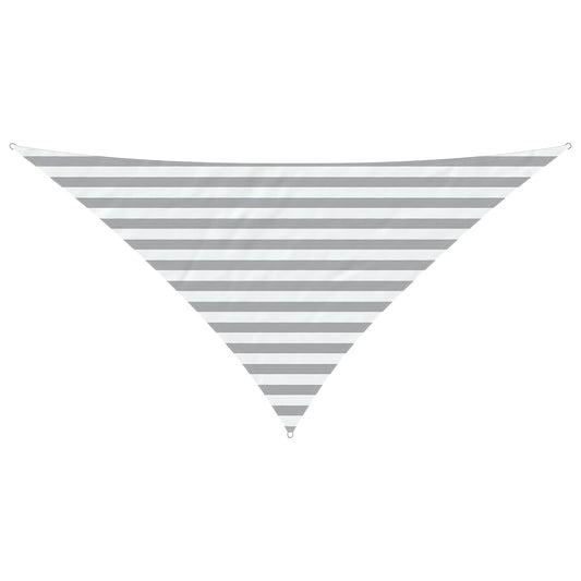 vidaXL Sun Shade Sail Light Grey and White 2.5 x 2.5 x 3.5 m