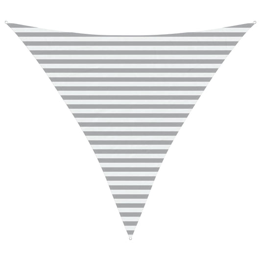 vidaXL Sun Shade Sail Light Grey and White 3.6 x 3.6 x 3.6 m