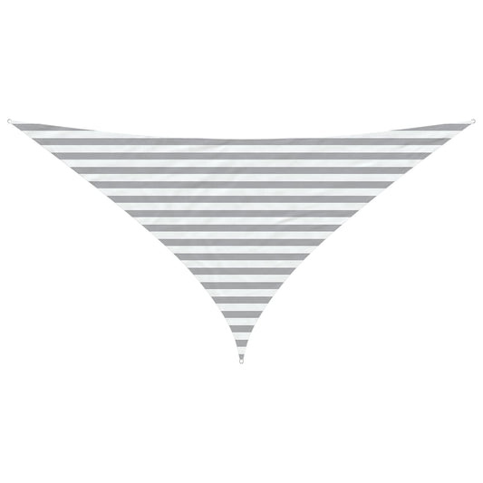 vidaXL Sun Shade Sail Light Grey and White 3 x 3 x 4.24 m