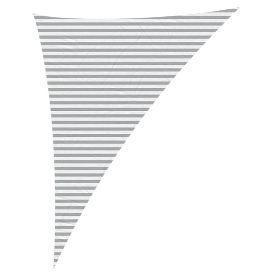 vidaXL Sun Shade Sail Light Grey and White 4 x 5 x 6.4 m