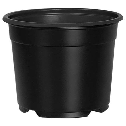 vidaXL Flower Pot 100 pcs Black Ø 10 x 8 cm Plastic