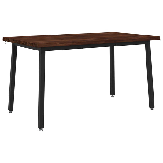 vidaXL 120 x 90 x 75 cm Solid Acacia Wood Dark Brown and Black