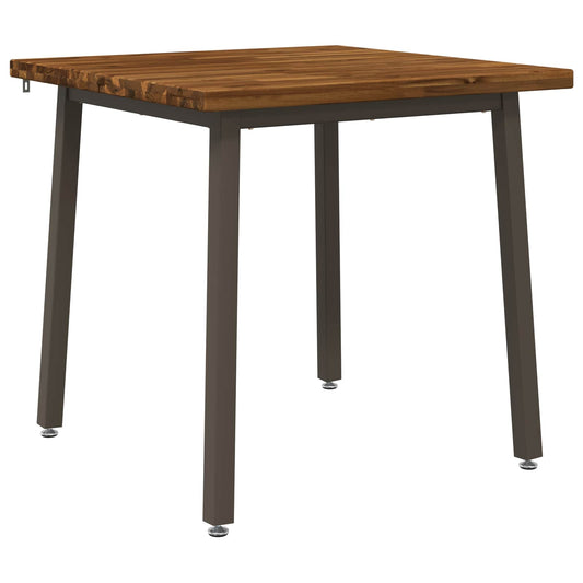 vidaXL 60 x 55 x 75 cm Solid Acacia Wood Natural and Coffee