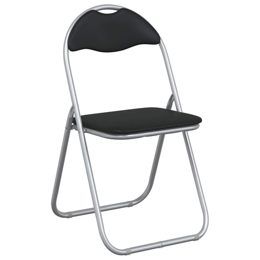 vidaXL Folding Chair 8 pcs Black and Grey 48 x 43.5 x 81 cm