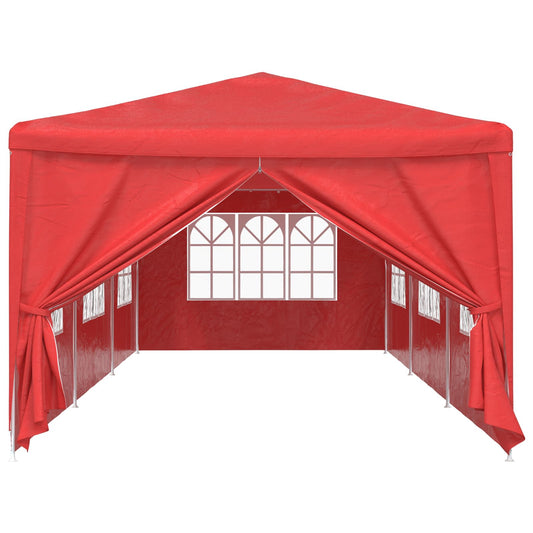vidaXL Party Tent 900 x 300 x 255 cm Red PE and Steel