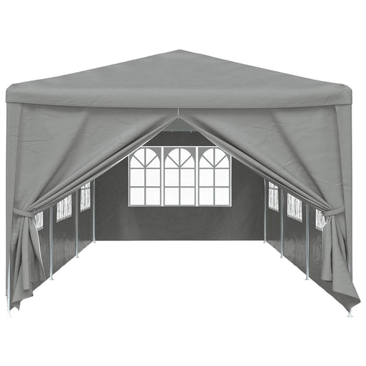 vidaXL Party Tent 900 x 300 x 255 cm Light Grey PE and Steel