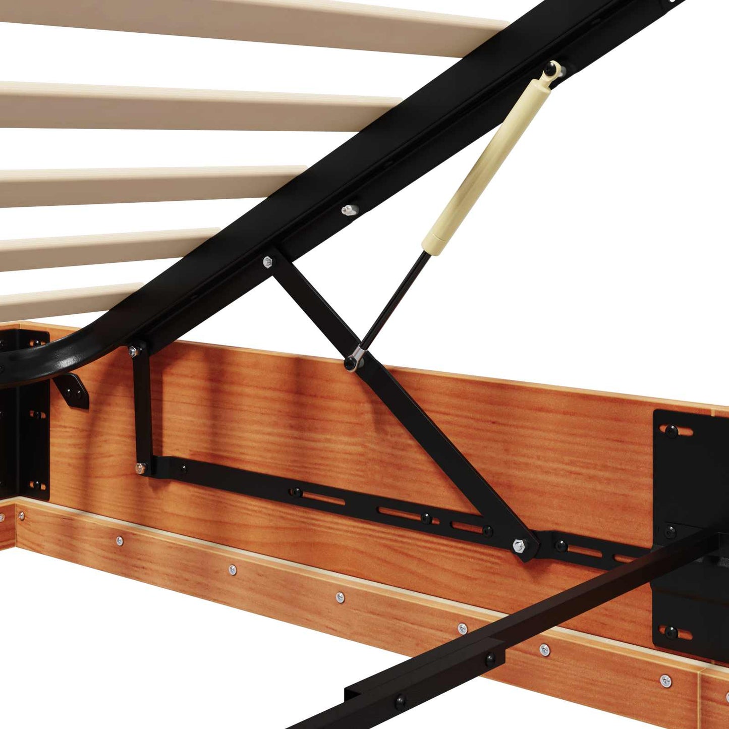 vidaXL Ottoman Bed Frame Wax Brown 90 x 190 cm Solid Pine Wood