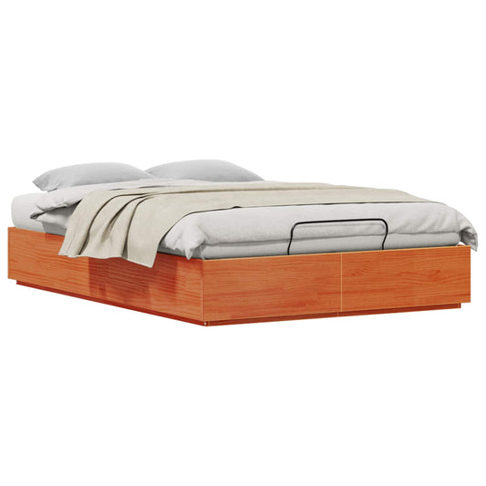vidaXL Ottoman Bed Frame 160 x 200 cm Solid Pine Wood