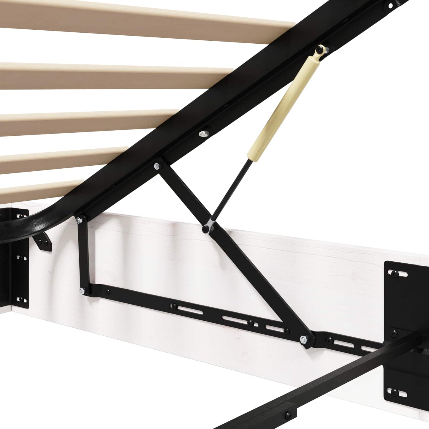 vidaXL Ottoman Bed Frame with Storage White 100 x 200 cm