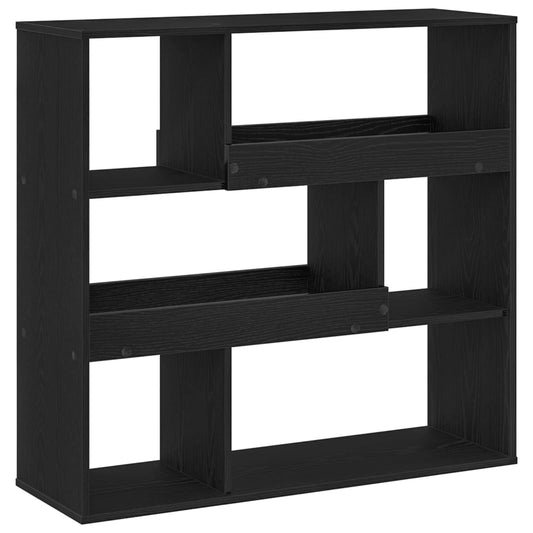 vidaXL Book Shelf 4-Tier 100 x 33 x 94.5 cm Engineered Wood Black Oak