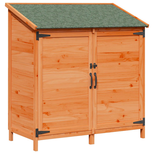 vidaXL Garden Shed Brown 106.5 x 56 x 113.5 cm Solid Fir Wood