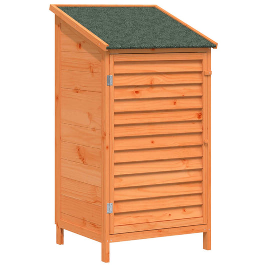 vidaXL Garden Shed with Roof Brown 59 x 56 x 113.5 cm Solid Fir Wood