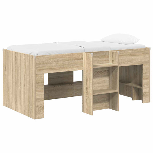 vidaXL Kids'High Bed Frame Sonoma 163 x 101.1 x 68.5 cm