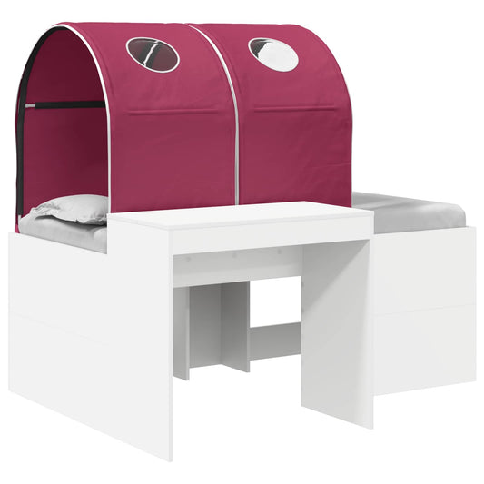 vidaXL Bed with Tunnel 3 pcs Artisian Oak and Red Engineered Wood