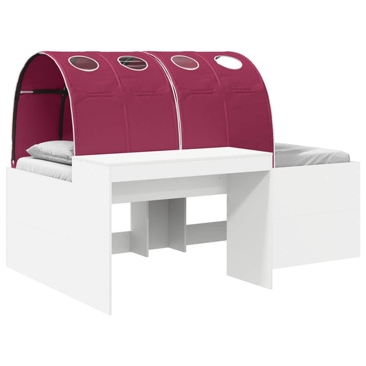 vidaXL Bed with Tunnel 3 pcs Artisian Oak and Red Engineered Wood