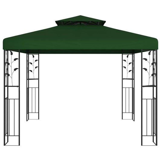 vidaXL Gazebo 3 x 3 x 2.68 m Green Polyester and Steel