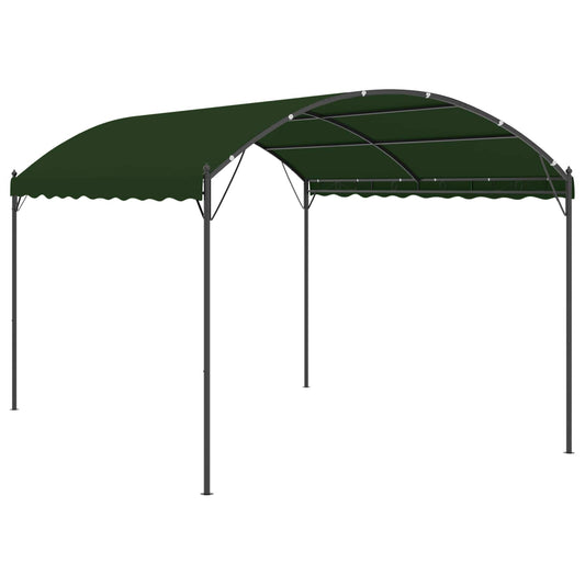 vidaXL Gazebo 4 x 3 x 2.6 m Green Polyester and Steel