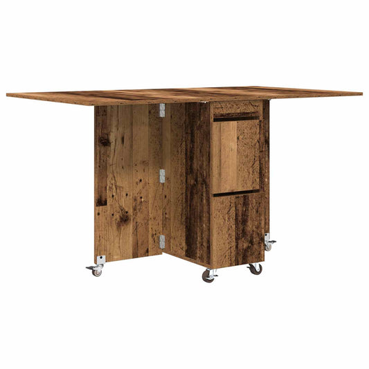 vidaXL Dinning Table 2 pcs 140 x 80 x 77 cm Engineered Wood Old Wood