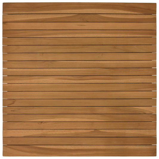vidaXL Table Top 70 x 70 x 3.5 cm Square Solid Teak Wood Natural