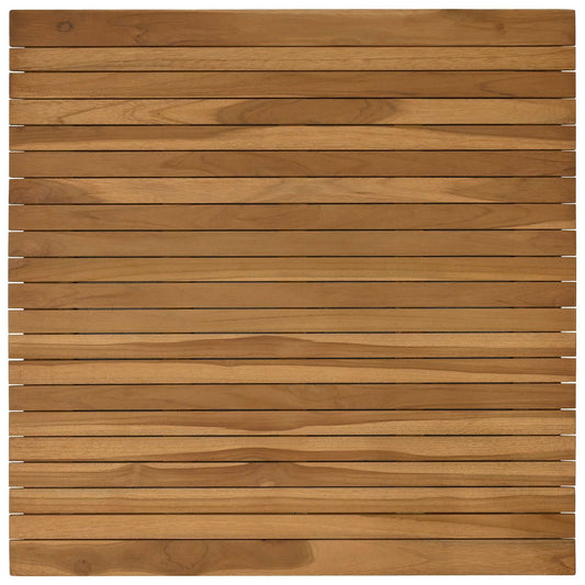 vidaXL Table Top 80 x 80 x 3.5 cm Square Solid Teak Wood Natural