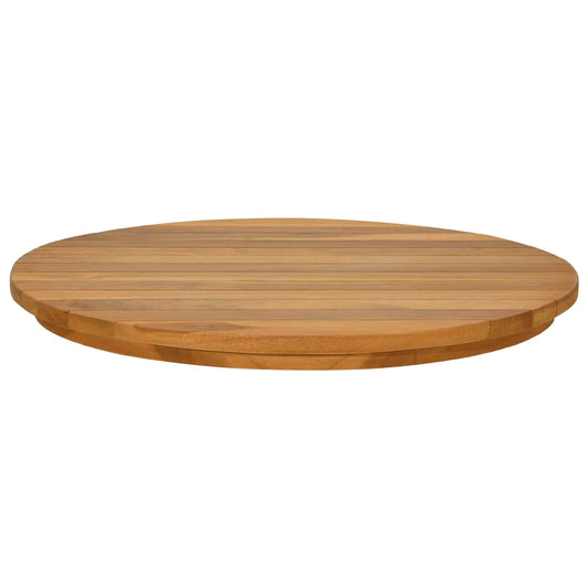 vidaXL Table Top Ø 50 x 3.5 Round Solid Teak Wood Natural