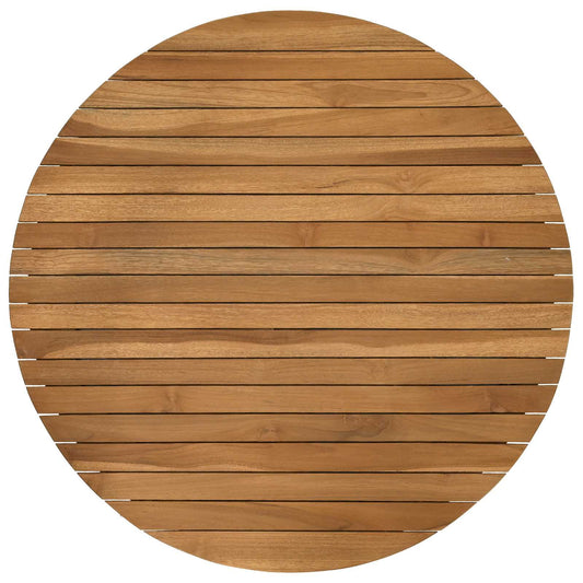 vidaXL Table Top Ø 70 x 3.5 Round Solid Teak Wood Natural