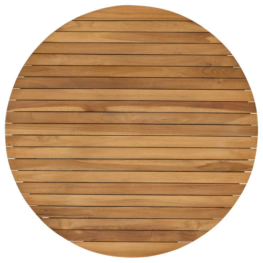 vidaXL Table Top Ø 80 x 3.5 Round Solid Teak Wood Natural