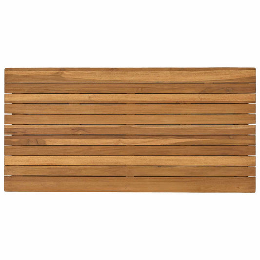 vidaXL Table Top 90 x 45 x 3.5 cm Rectangular Solid Teak Wood Natural