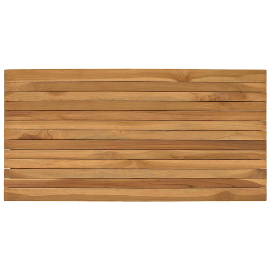 vidaXL Table Top 100 x 50 x 3.5 cm Rectangular Solid Teak Wood Natural
