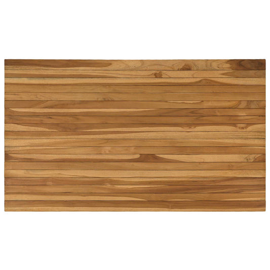 vidaXL Table Top 120 x 70 x 3.5 cm Rectangular Solid Teak Wood Natural