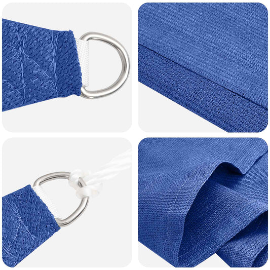 vidaXL Sunshade Sail Blue 2 x 2 x 2 m HDPE