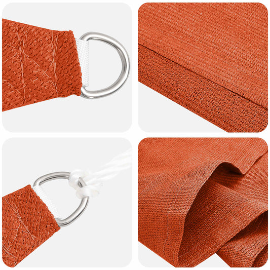 vidaXL Sunshade Sail Orange 2 x 6 m HDPE
