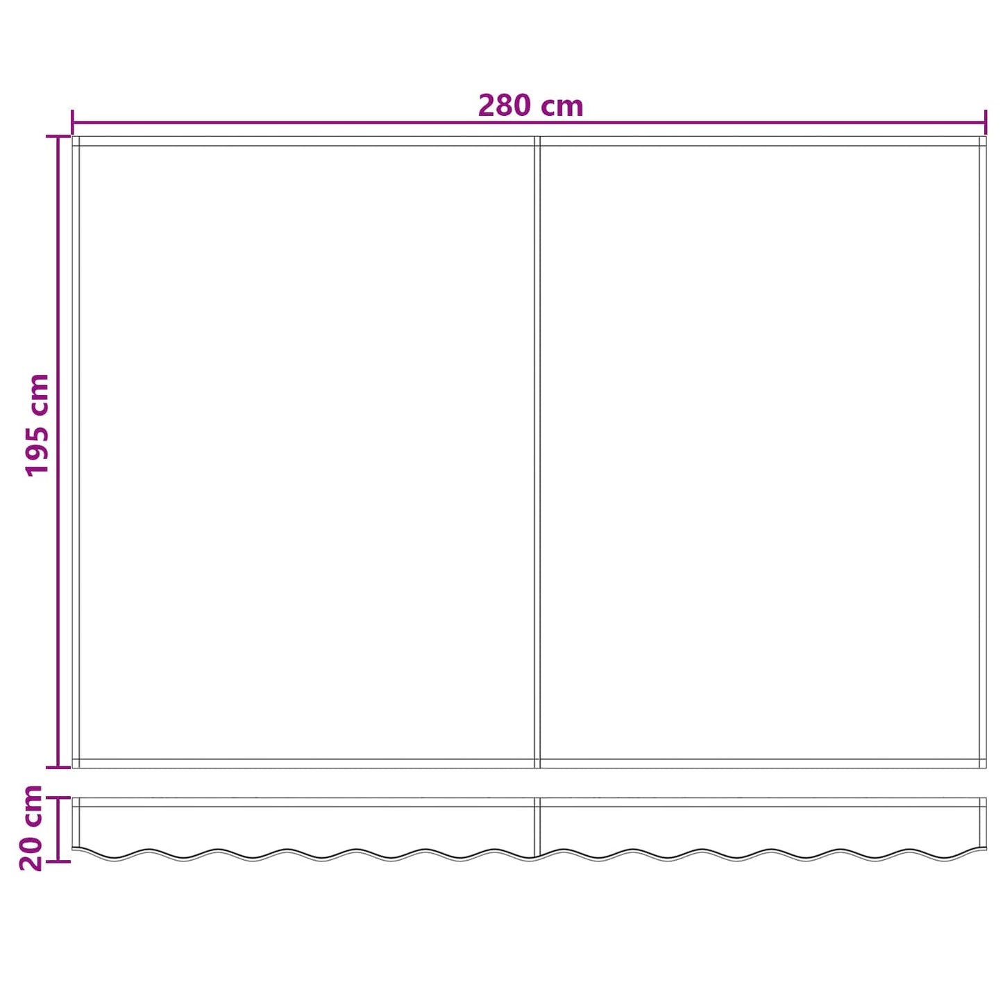 vidaXL Electric Retractable Awning Sand 100% Polyester and Aluminium