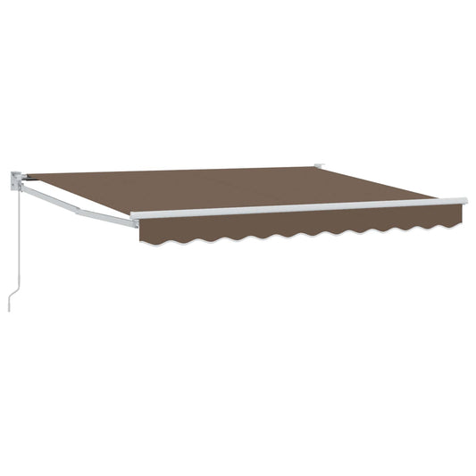 vidaXL Retractable Awning Taupe 4 x 2 m 100% Polyester and Aluminium