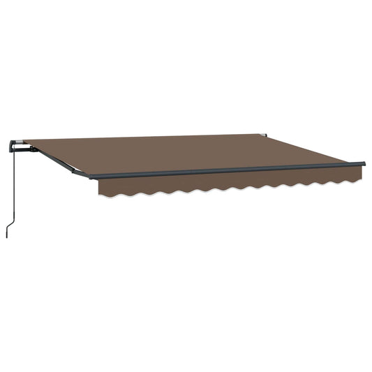 vidaXL Retractable Awning Taupe 4 x 2 m Fabric
