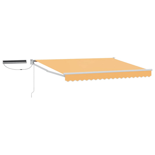 vidaXL Electric Retractable Awning Sand 100% Polyester and Aluminium