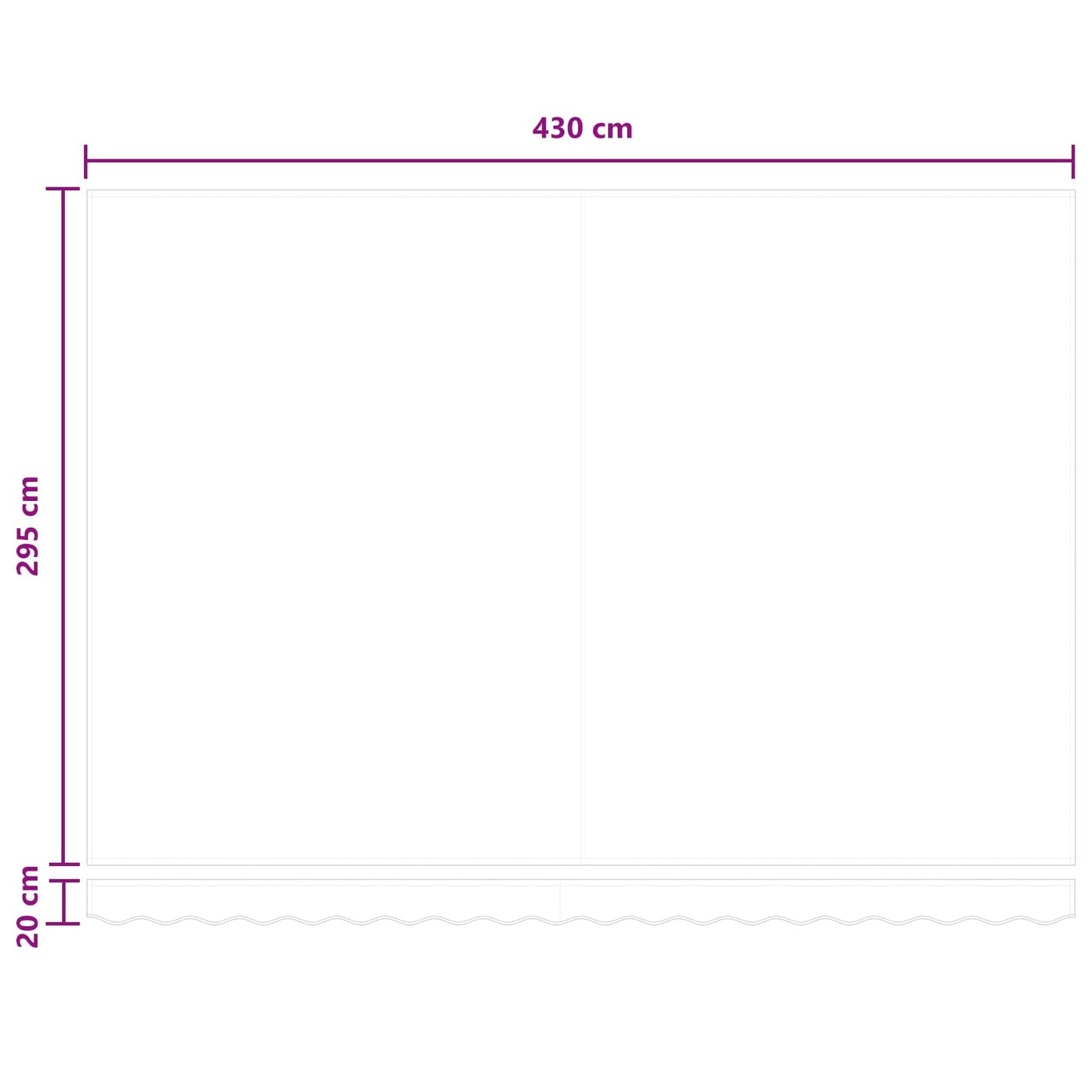 vidaXL Manual Awning Frame with LEDs Sand 4.5 x 3 m