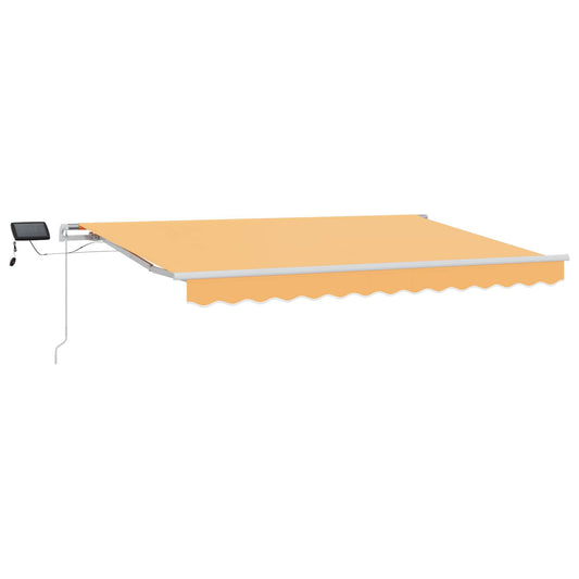 vidaXL Retractable Awning Sand 450 x 350 cm Fabric and Aluminium