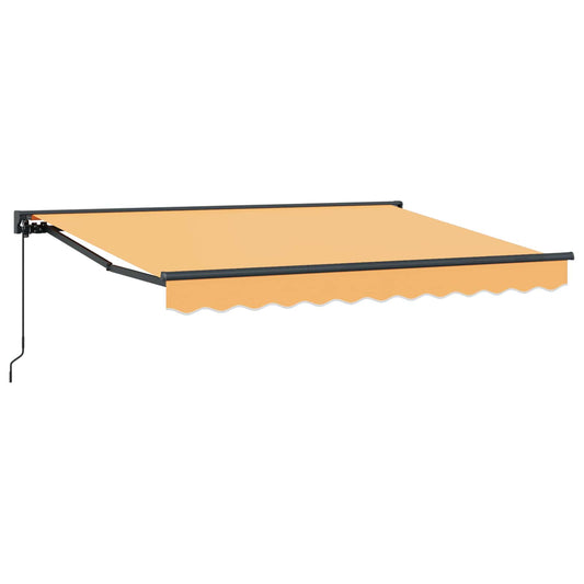 vidaXL Manual Retractable Awning Sand 4.5 x 3.5 m
