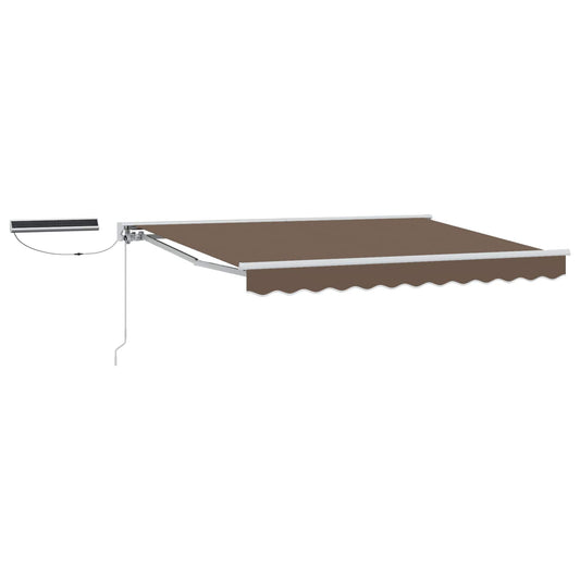 vidaXL Electric Retractable Awning Taupe 4.5 x 3.5 m