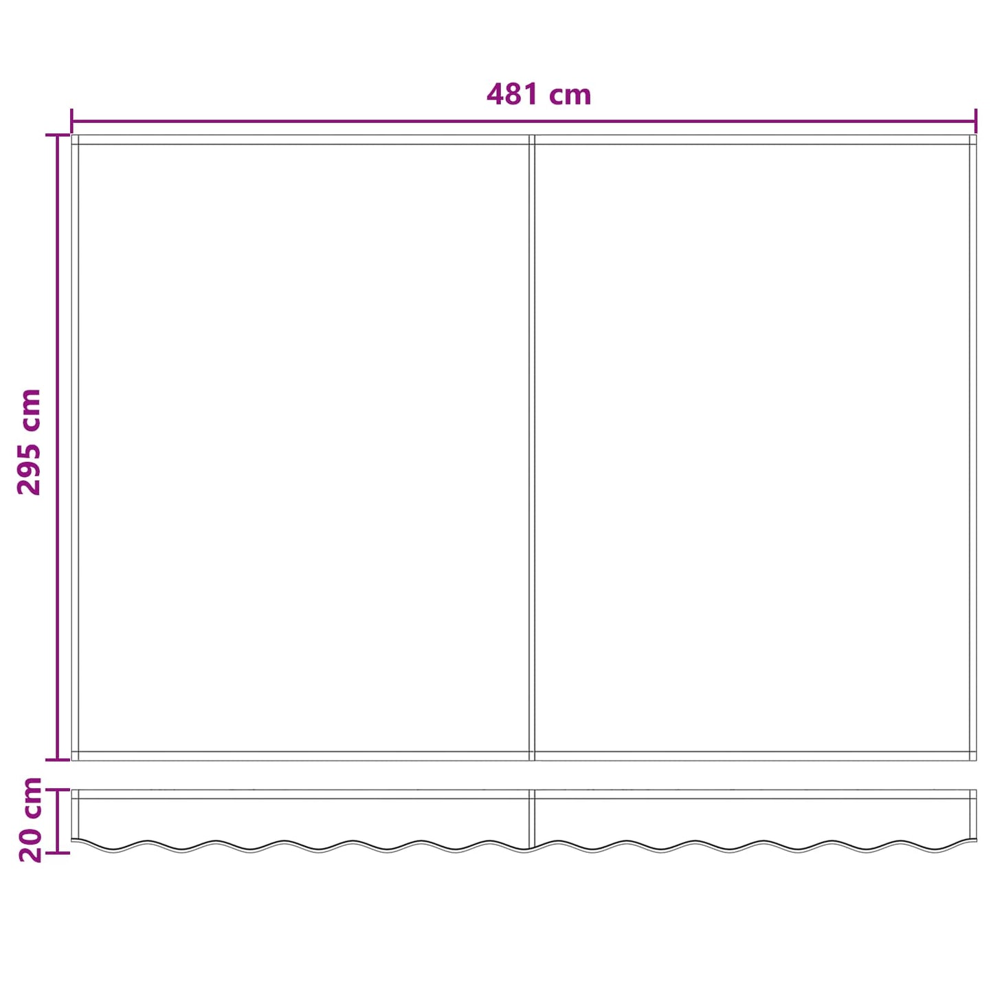 vidaXL Manual Retractable Awning with LEDs Sand