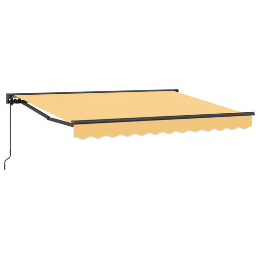vidaXL Manual Retractable Awning Sand 5 x 3.5 m