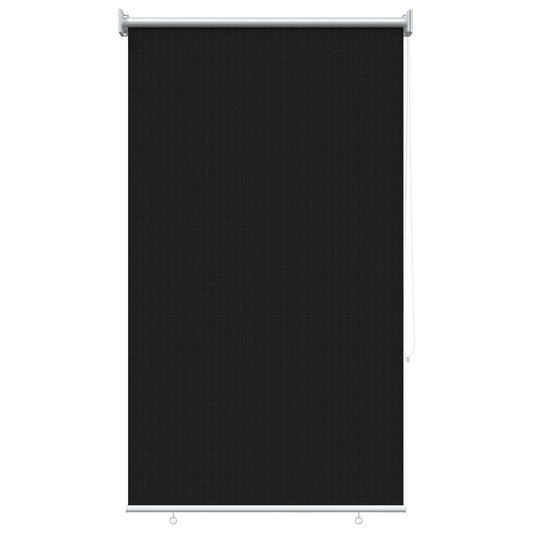 vidaXL Outdoor Roller Blind 90% UV Block Black 80 x 140 cm HDPE