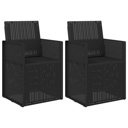 vidaXL Garden Dining Chairs 2 pcs Anthracite 53 x 47 x 88.5 cm PP