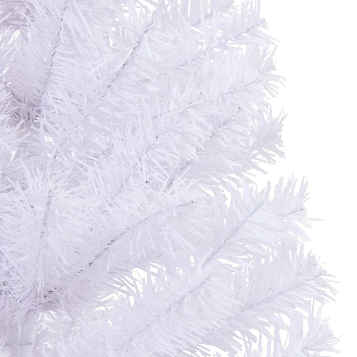 vidaXL Artificial Christmas Tree with Stand White 120 cm PVC and Steel