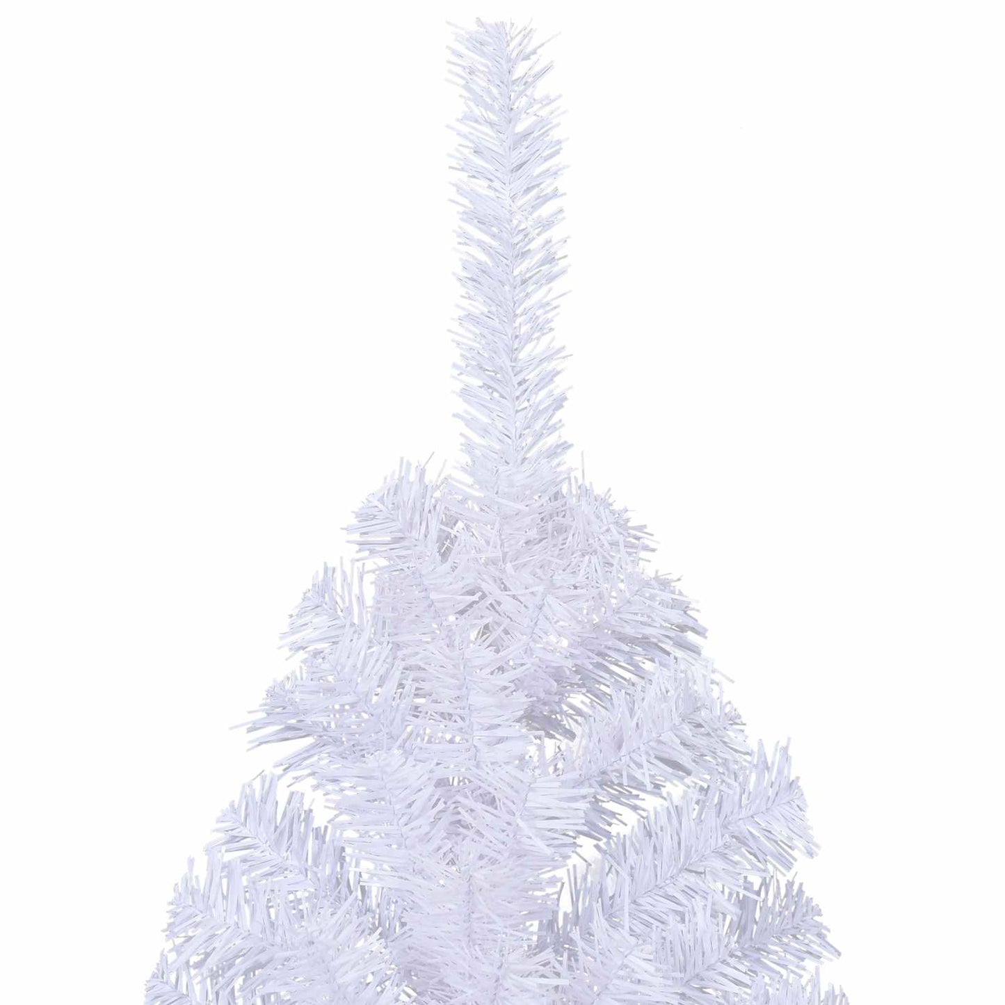 vidaXL Artificial Christmas Tree with Stand White 210 cm PVC and Steel